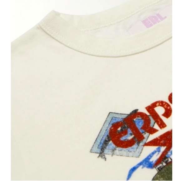 ERL KIDS Printed Jersey Cotton T-Shirt, 12yrs=57.5"/146cm,Muiticolor - Picture 3 of 8